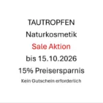 15% SALE Tautropfen Naturkosmetik Gesichtsöl-Reiseset
