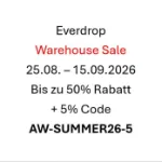 Everdrop Warehouse Sale bis zu 50% Rabatt + 5% Rabatt