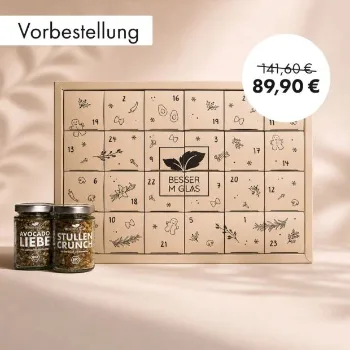 SALE Aktion Besser im Glas Adventskalender Bio Qualität