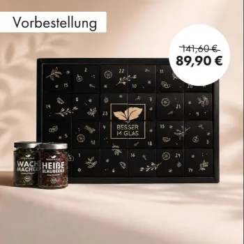 SALE Aktion Besser im Glas Adventskalender Bio Qualität