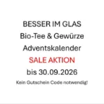 SALE Aktion Besser im Glas Adventskalender Bio Qualität