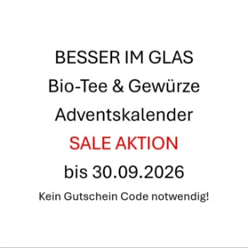 SALE Aktion Besser im Glas Adventskalender Bio Qualität