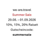 Urlaubsgutscheine Summer Sale von we-are.travel