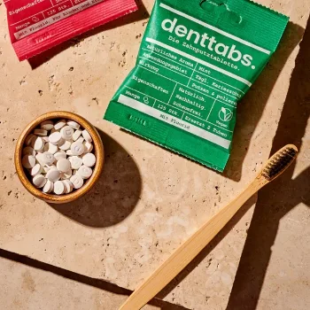 Zahnputztabletten als Alternative zu Zahnpasta in Tuben