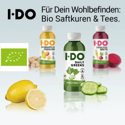 I DO - Bio kaltgepresste Saftkuren und Tee