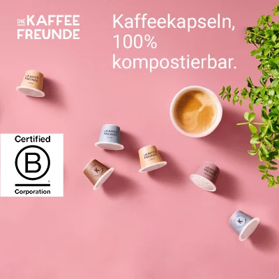 Die Kaffeefreunde - 100% kompostierbare Kaffeekapseln