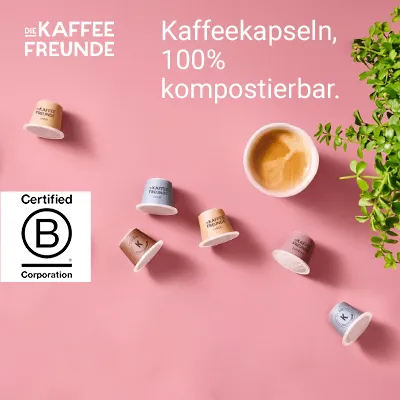 Die Kaffeefreunde - 100% kompostierbare Kaffeekapseln