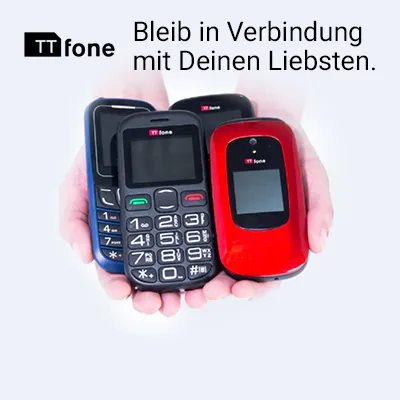 TTfone - einfache Handys für Senioren