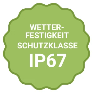 Wetterfestigkeit Schutzklasse IP67